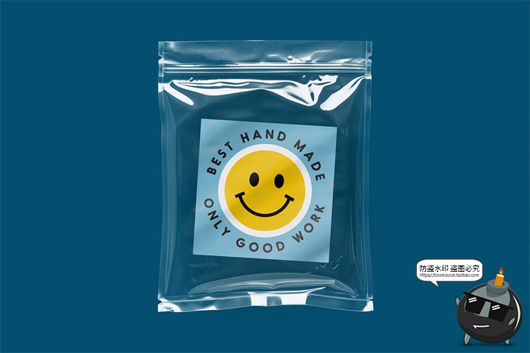 图片[3]-透明塑料塑封贴纸包装袋模型展示效果图设计贴图PSD模板样机素材-设计猿