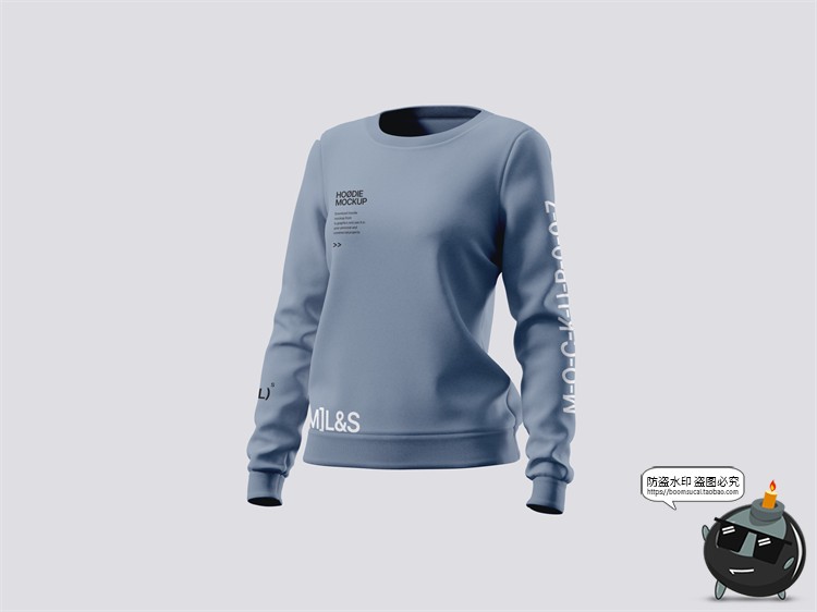 图片[20]-潮流机能潮牌T恤连帽运动卫衣服装外套展示效果图PSD模板样机素材-设计猿