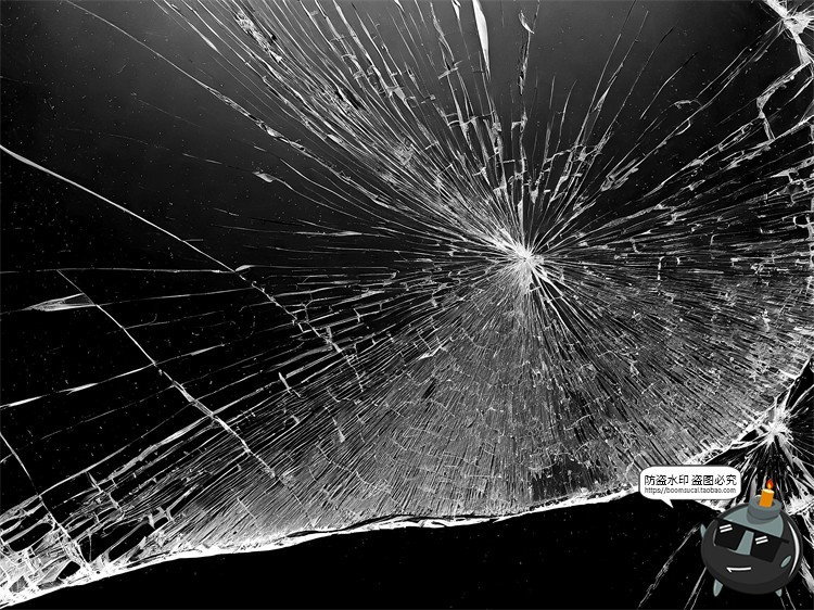 图片[10]-破碎玻璃碎片裂纹残渣肌理背景底纹特效做旧JPG黑底图片合成素材-设计猿