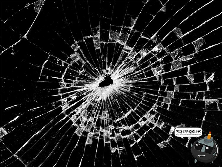 图片[15]-破碎玻璃碎片裂纹残渣肌理背景底纹特效做旧JPG黑底图片合成素材-设计猿