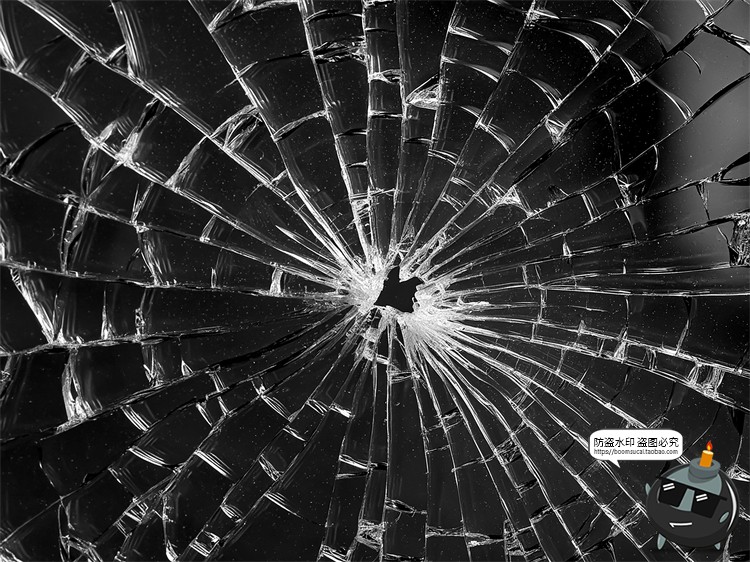 图片[17]-破碎玻璃碎片裂纹残渣肌理背景底纹特效做旧JPG黑底图片合成素材-设计猿