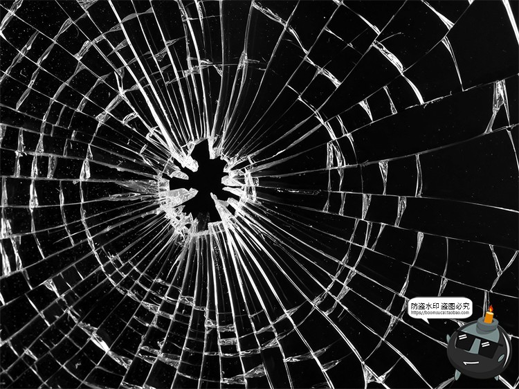 图片[20]-破碎玻璃碎片裂纹残渣肌理背景底纹特效做旧JPG黑底图片合成素材-设计猿