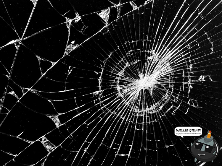 图片[22]-破碎玻璃碎片裂纹残渣肌理背景底纹特效做旧JPG黑底图片合成素材-设计猿