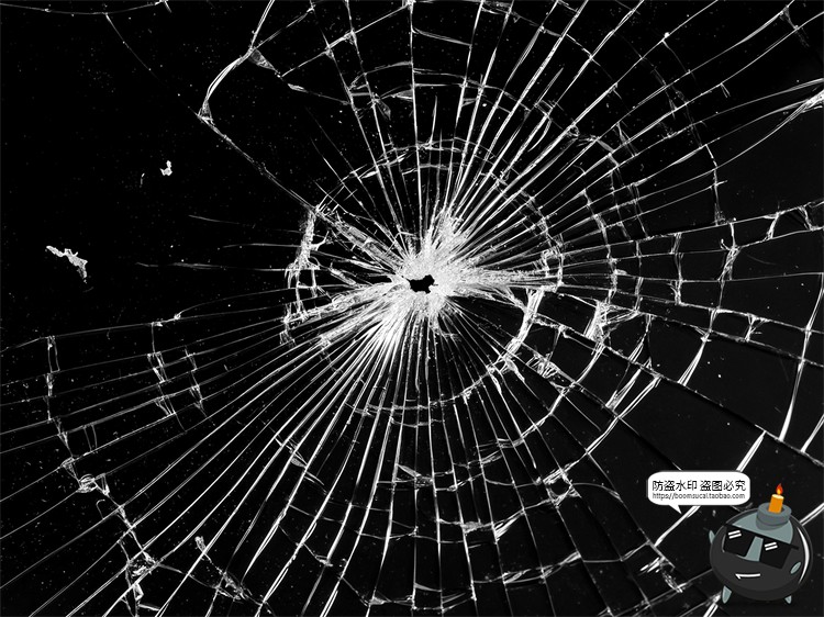 图片[23]-破碎玻璃碎片裂纹残渣肌理背景底纹特效做旧JPG黑底图片合成素材-设计猿