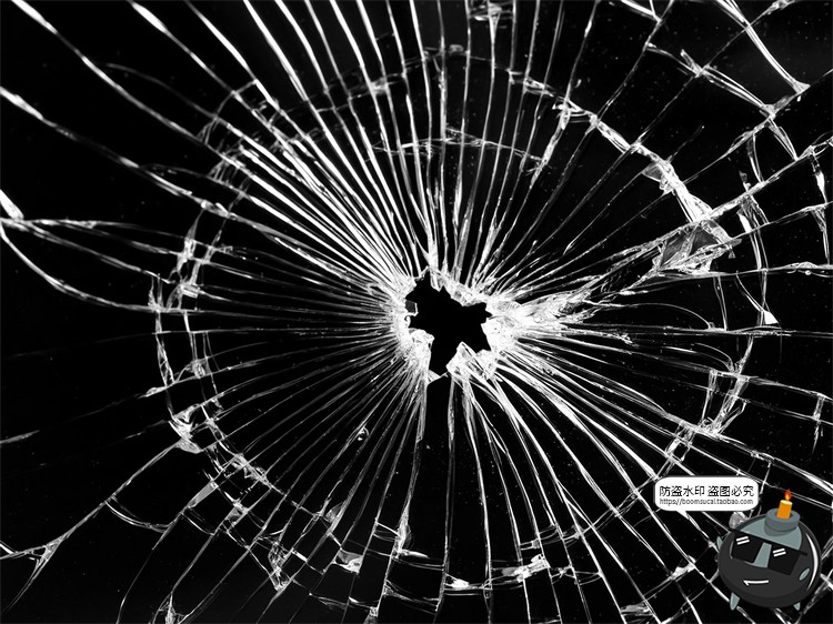 图片[24]-破碎玻璃碎片裂纹残渣肌理背景底纹特效做旧JPG黑底图片合成素材-设计猿