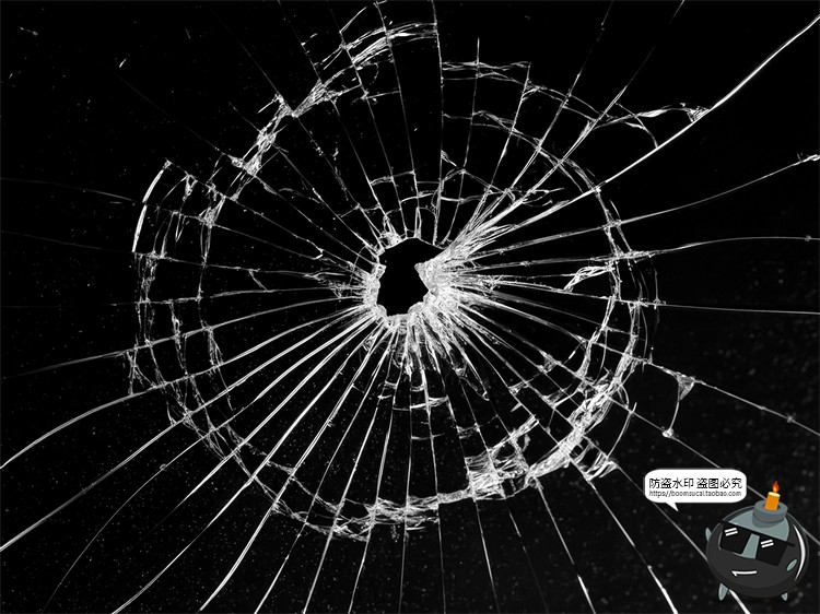 图片[27]-破碎玻璃碎片裂纹残渣肌理背景底纹特效做旧JPG黑底图片合成素材-设计猿