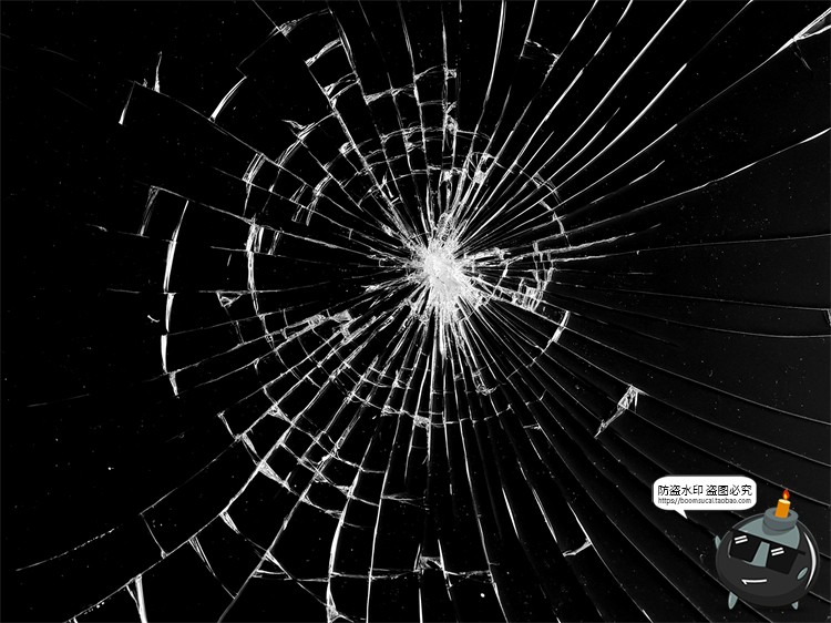 图片[28]-破碎玻璃碎片裂纹残渣肌理背景底纹特效做旧JPG黑底图片合成素材-设计猿
