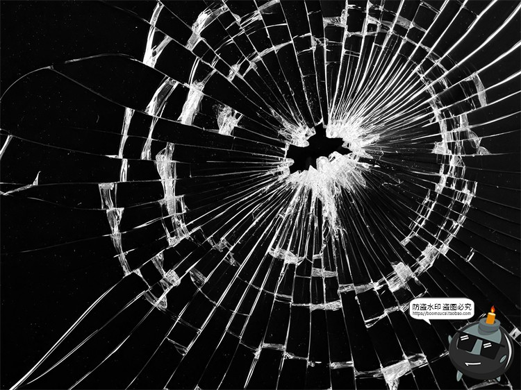 图片[31]-破碎玻璃碎片裂纹残渣肌理背景底纹特效做旧JPG黑底图片合成素材-设计猿