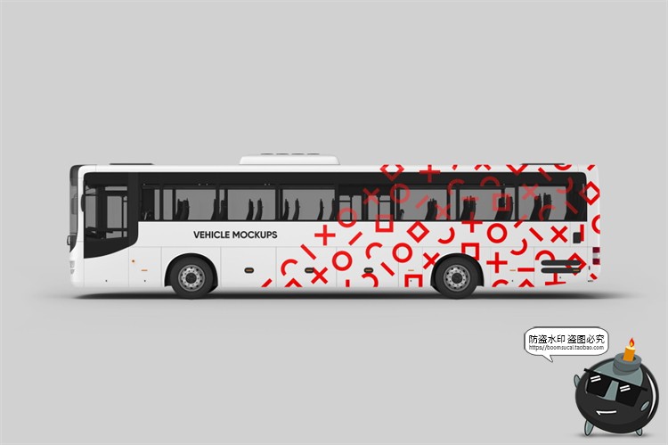 图片[6]-公交巴士集装箱货车运输车飞机车身广告海报车膜贴图样机PSD素材-设计猿