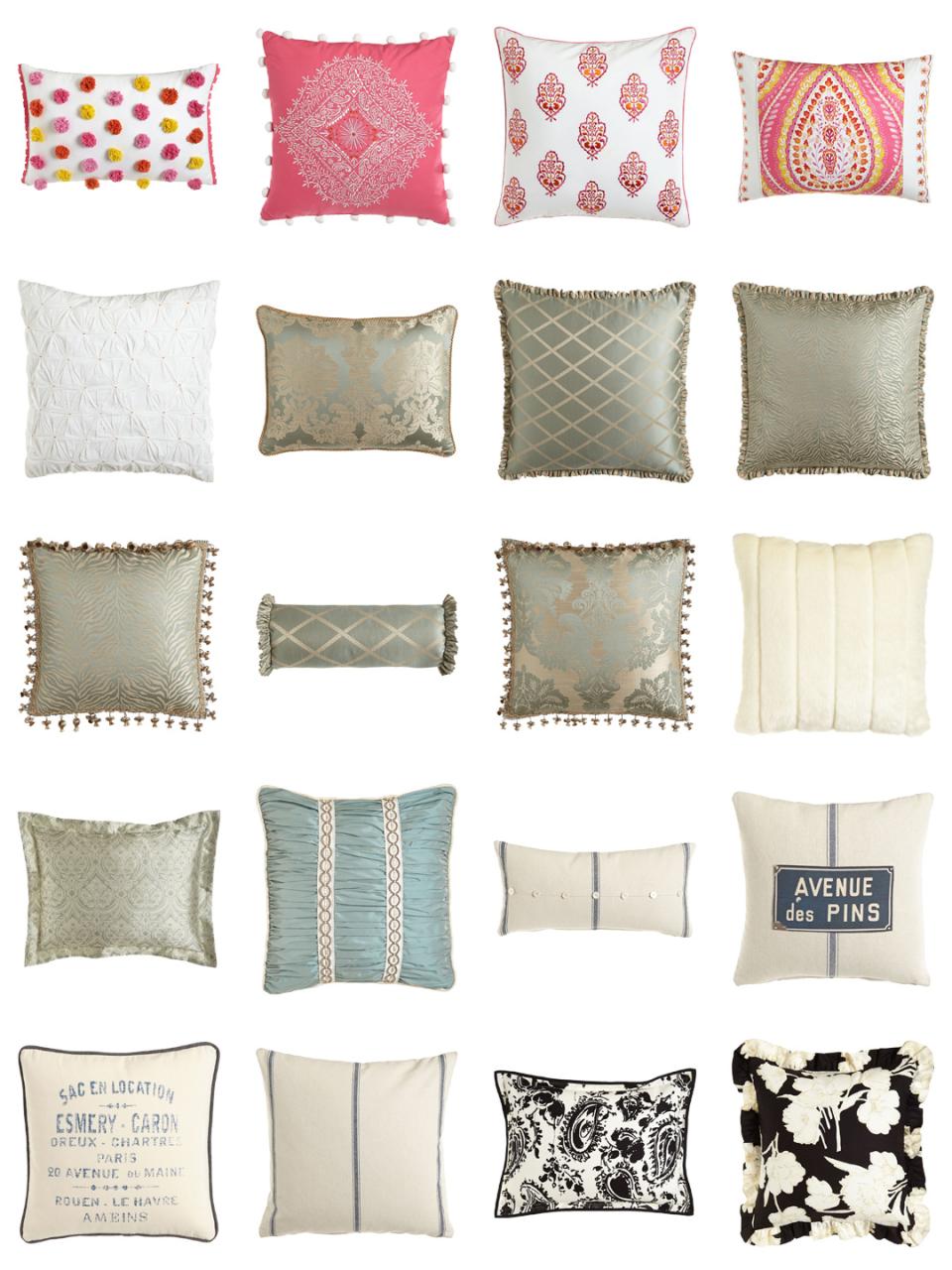 高清抱枕布艺枕头沙发靠垫坐垫PNG免抠图软装室内装饰设计PSD素材-设计猿