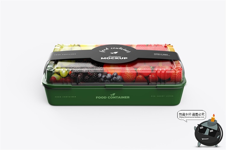 图片[7]-蔬果切零售透明塑料包装盒腰封logo标识外观贴图PSD模板样机素材-设计猿