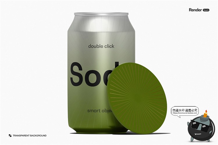 图片[3]-圆形餐垫隔热防烫餐桌饮料咖啡杯垫橡胶防滑垫样机PSD模板PS素材-设计猿