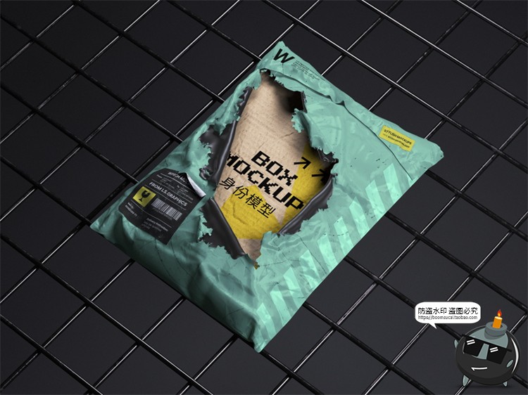 图片[7]-潮流物料复古废土工业风数码科技文具包装场景样机PSD模板PS素材-设计猿