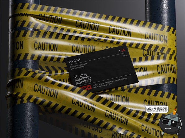 图片[16]-潮流物料复古废土工业风数码科技文具包装场景样机PSD模板PS素材-设计猿