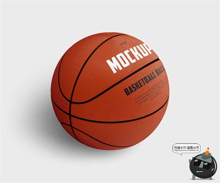 图片[2]-篮球模型品牌logo标识图案花纹智能贴图PSD模板PS样机效果图素材-设计猿