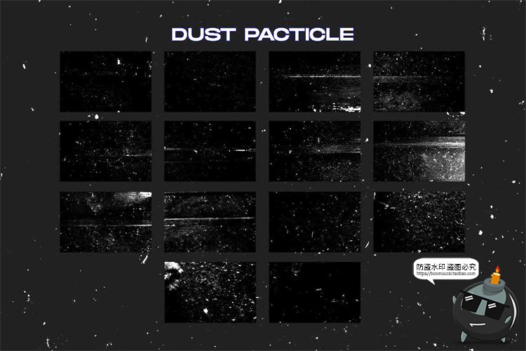 图片[3]-潮流街头复古做旧褶皱折痕磨损灰尘颗粒仿古背景底纹JPG图片素材-设计猿