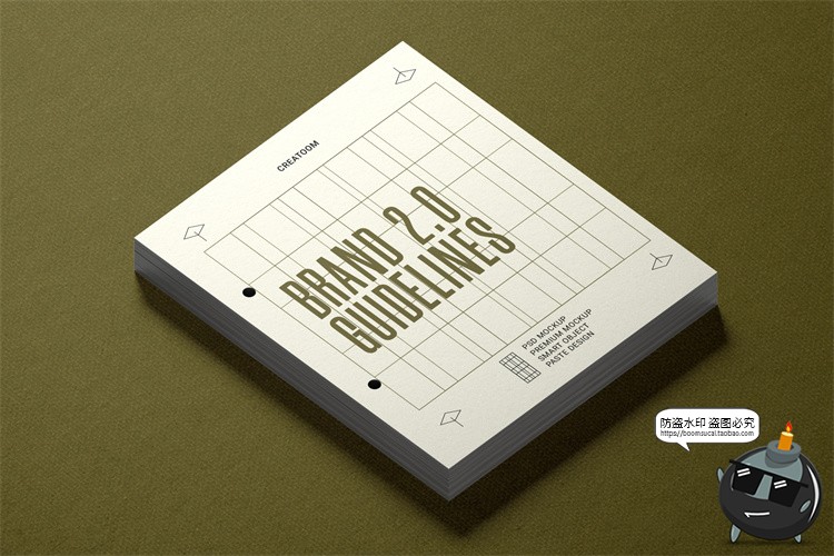 图片[4]-侘寂优雅质感品牌VI应用文具作品展示效果图样机PSD模板文创素材-设计猿