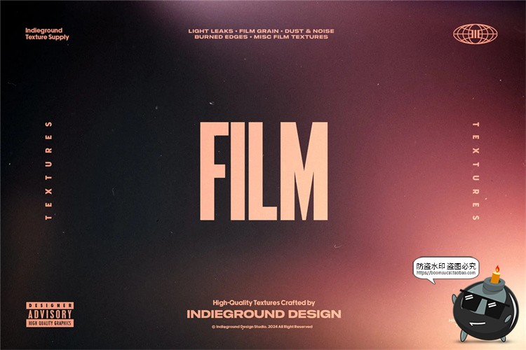 图片[1]-复古怀旧做旧电影胶片颗粒漏光烧焦灰尘尘埃背景纹理JPG图片素材-设计猿