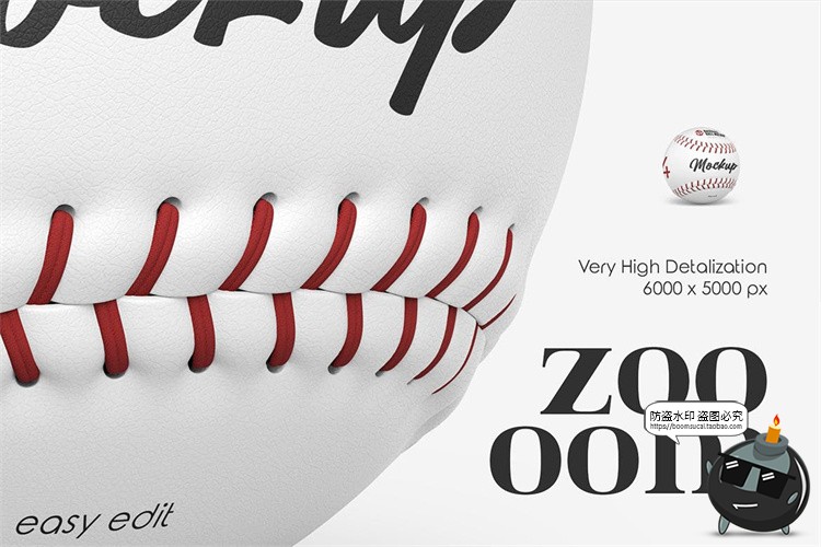图片[7]-棒球模型球身球体logo标识徽标签名印花图案贴图模板PSD样机素材-设计猿