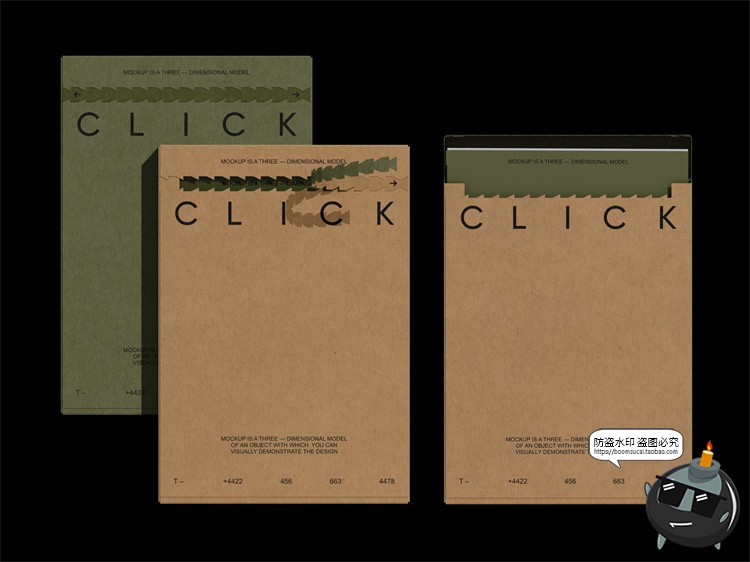 图片[6]-潮物文创环保牛皮纸名片信封信纸文具VI应用案例样机PSD模板素材-设计猿