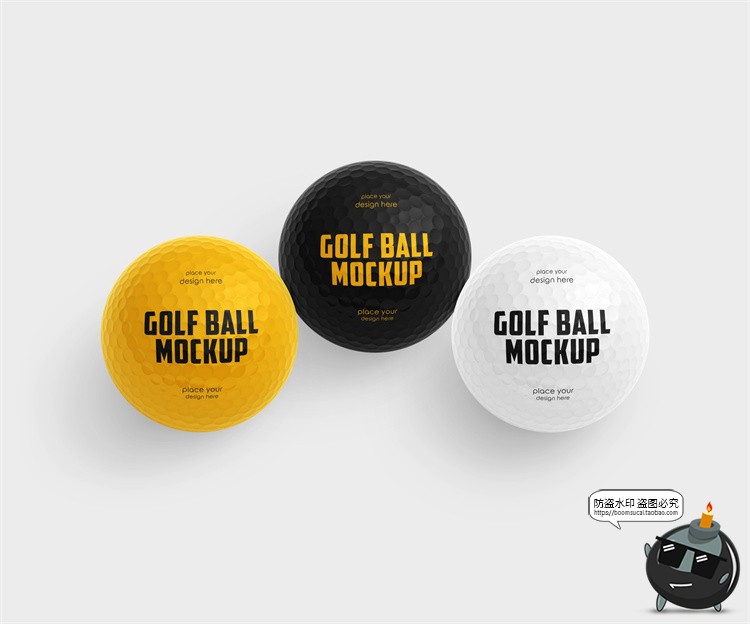 图片[7]-高尔夫球圆赛球模型品牌logo标识贴图效果展示样机PSD模板PS素材-设计猿