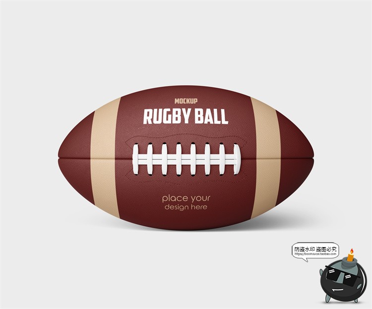 图片[2]-美式橄榄球logo徽标印花贴图标志签名智能贴图展示PSD样机PS素材-设计猿