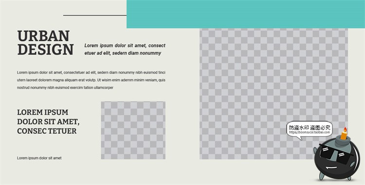 方形公司产品目录手册商业杂志图文排版版式PS分层Ai矢量模板素材-设计猿