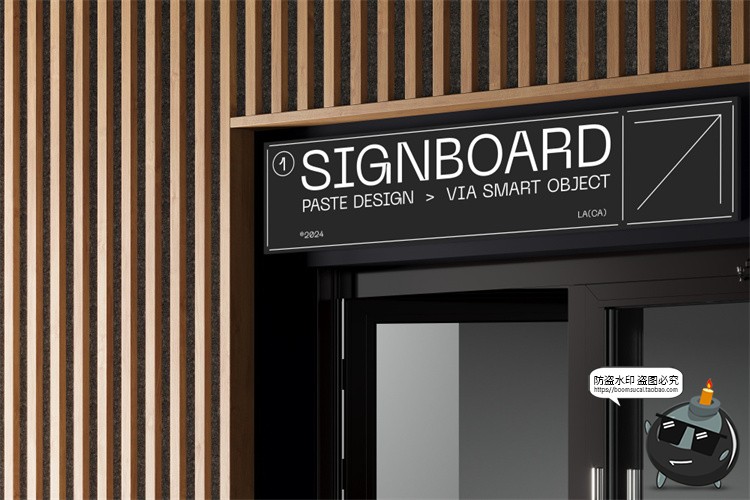 图片[2]-工业风店招导视海报架灯箱VI应用样机效果图展示PSD模板PS素材-设计猿