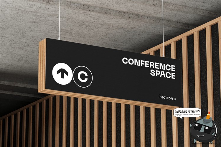 图片[14]-工业风店招导视海报架灯箱VI应用样机效果图展示PSD模板PS素材-设计猿