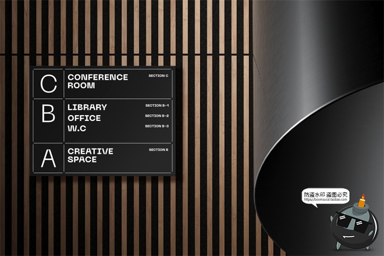 图片[15]-工业风店招导视海报架灯箱VI应用样机效果图展示PSD模板PS素材-设计猿