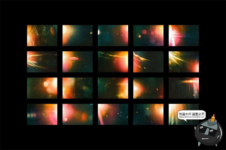 图片[2]-复古散射光影光斑电影胶片光晕漏光颗粒背景底纹JPG图片后期素材-设计猿