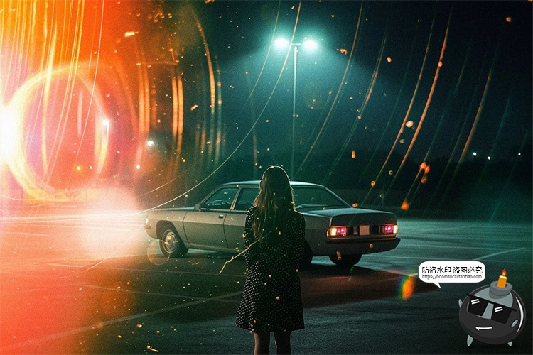 复古散射光影光斑电影胶片光晕漏光颗粒背景底纹JPG图片后期素材-设计猿