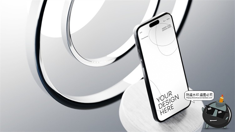 图片[4]-iPhone手机屏幕展示干净白色背景APP演示贴图PSD模板PS样机素材-设计猿