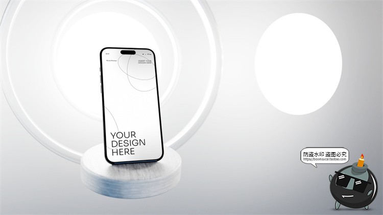 图片[8]-iPhone手机屏幕展示干净白色背景APP演示贴图PSD模板PS样机素材-设计猿