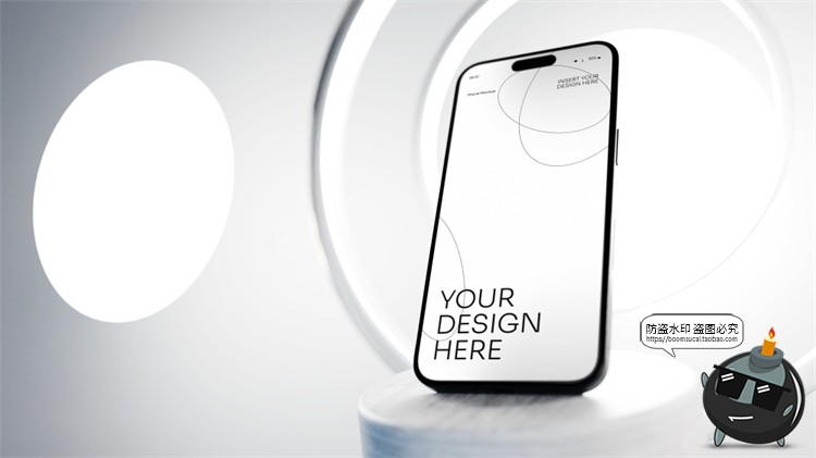 图片[9]-iPhone手机屏幕展示干净白色背景APP演示贴图PSD模板PS样机素材-设计猿