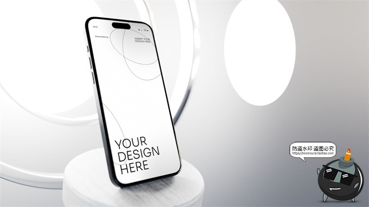 图片[10]-iPhone手机屏幕展示干净白色背景APP演示贴图PSD模板PS样机素材-设计猿