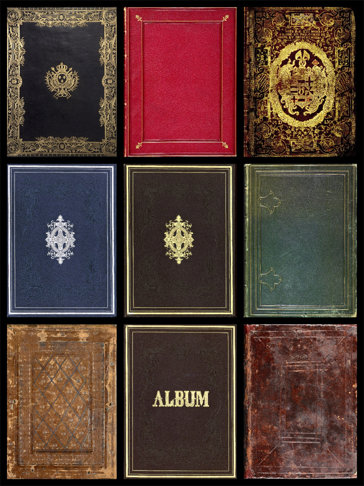 欧式古董复古陈旧古老书皮书脊魔法封面高清背景元素JPG图片素材-设计猿