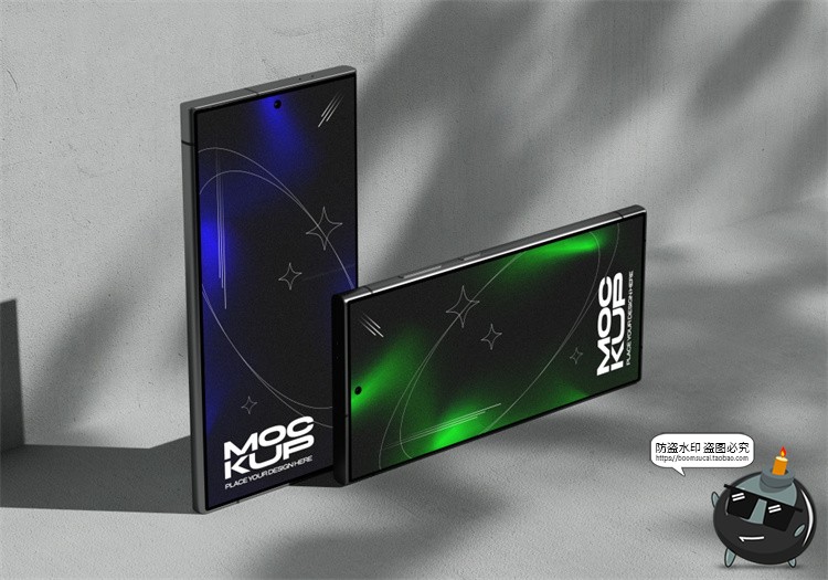 图片[10]-安卓手机APP界面UI设计贴图PS样机光影场景展示效果PSD模板ps素材-设计猿