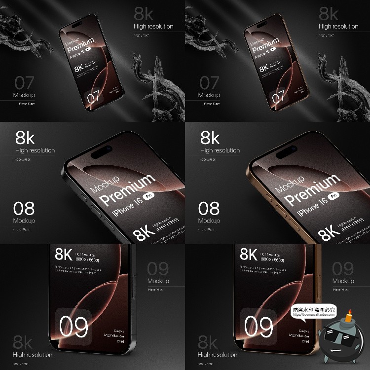 图片[6]-手机iPhone 16 Pro广告UI设计作品APP演示展示效果图PSD样机素材-设计猿