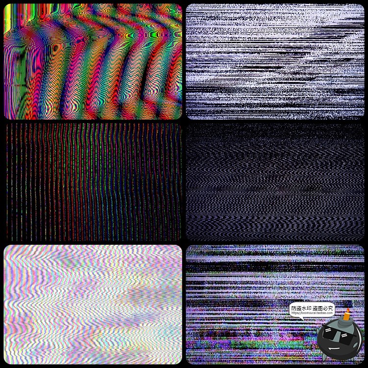 电视显示器RGB彩色信号干扰故障雪花屏混乱像素化背景JPG图片素材-设计猿