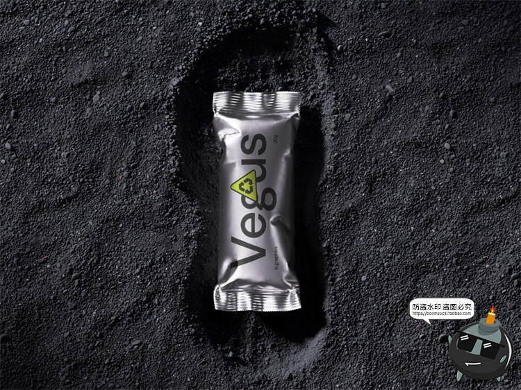 图片[6]-潮流质感金属铝箔包装袋密封真空袋智能贴图包装样机PSD模板素材-设计猿