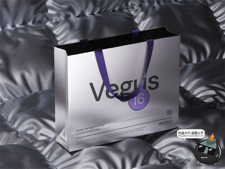 图片[7]-潮流质感金属铝箔包装袋密封真空袋智能贴图包装样机PSD模板素材-设计猿