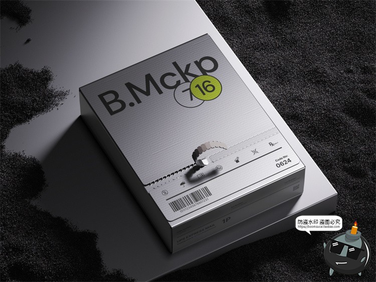 图片[9]-潮流质感金属铝箔包装袋密封真空袋智能贴图包装样机PSD模板素材-设计猿