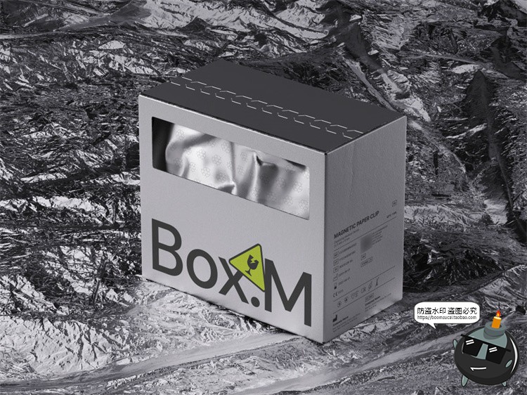 潮流质感金属铝箔包装袋密封真空袋智能贴图包装样机PSD模板素材-设计猿