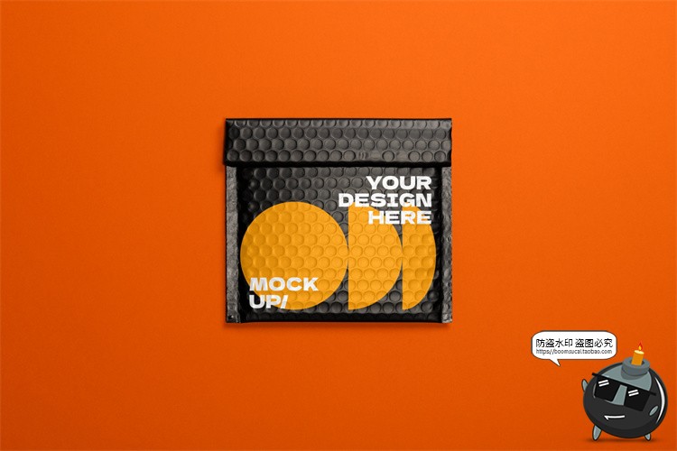 图片[12]-快递镀铝膜镭射气泡包装袋气泡快递袋印花VI效果展示PSD样机素材-设计猿