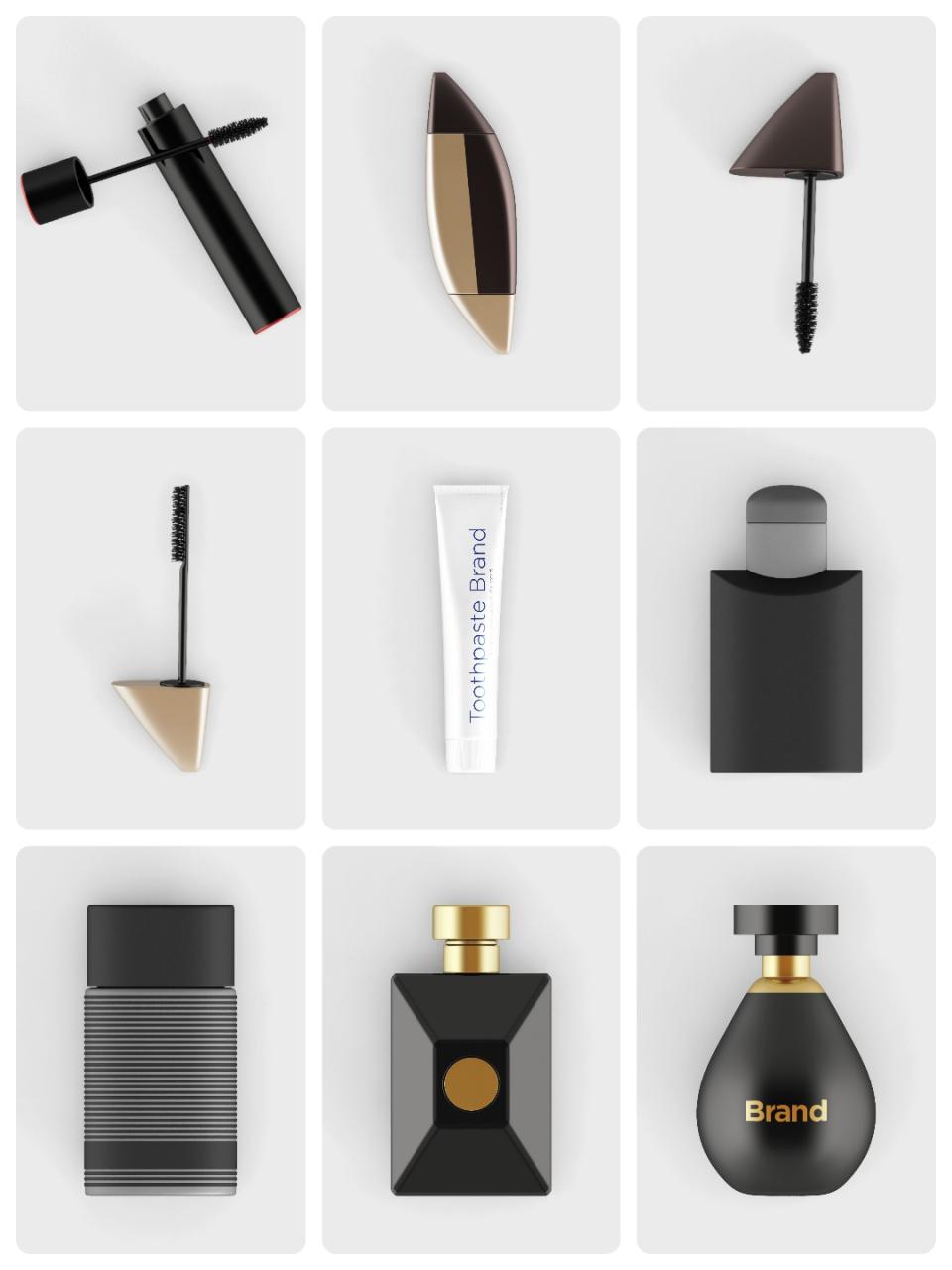 图片[4]-化妆品用具刷子口红香水瓶摆拍免抠PSD模板模型分层源文件PS素材-设计猿