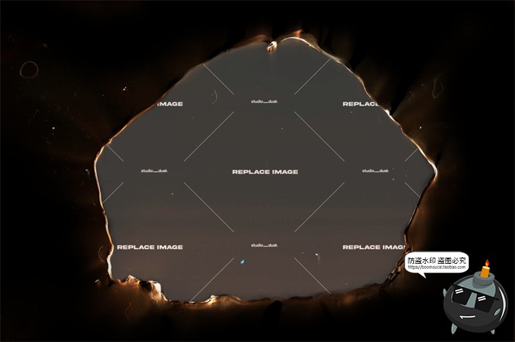 图片[9]-复古燃烧灼烧胶片视觉纹理叠加照片后期效果PSD特效样机模板素材-设计猿
