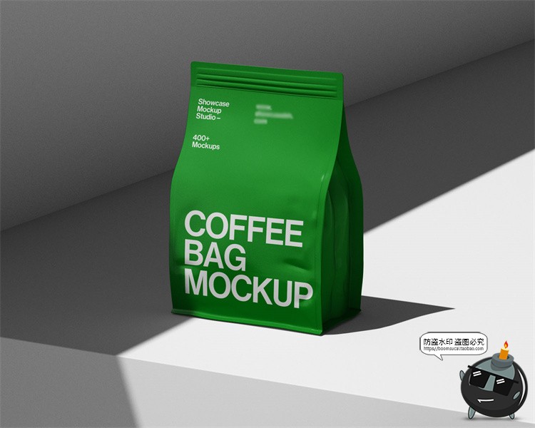 图片[5]-咖啡品牌茶饮VI场景应用外卖纸袋纸杯拎袋包装PSD模板样机ps素材-设计猿