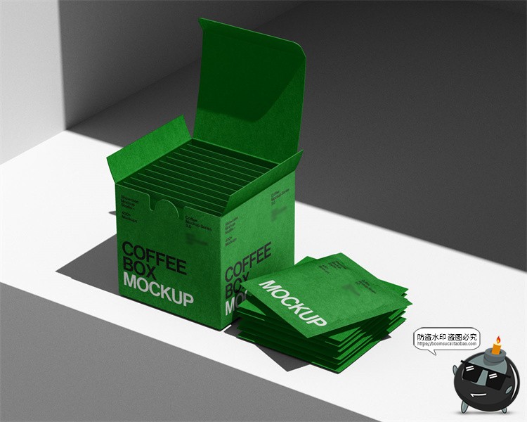 图片[6]-咖啡品牌茶饮VI场景应用外卖纸袋纸杯拎袋包装PSD模板样机ps素材-设计猿