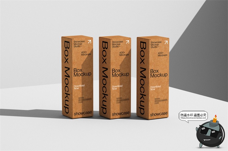 图片[6]-高级感品牌VI牛皮纸包装纸盒礼盒效果展示贴图样机PSD模板素材-设计猿